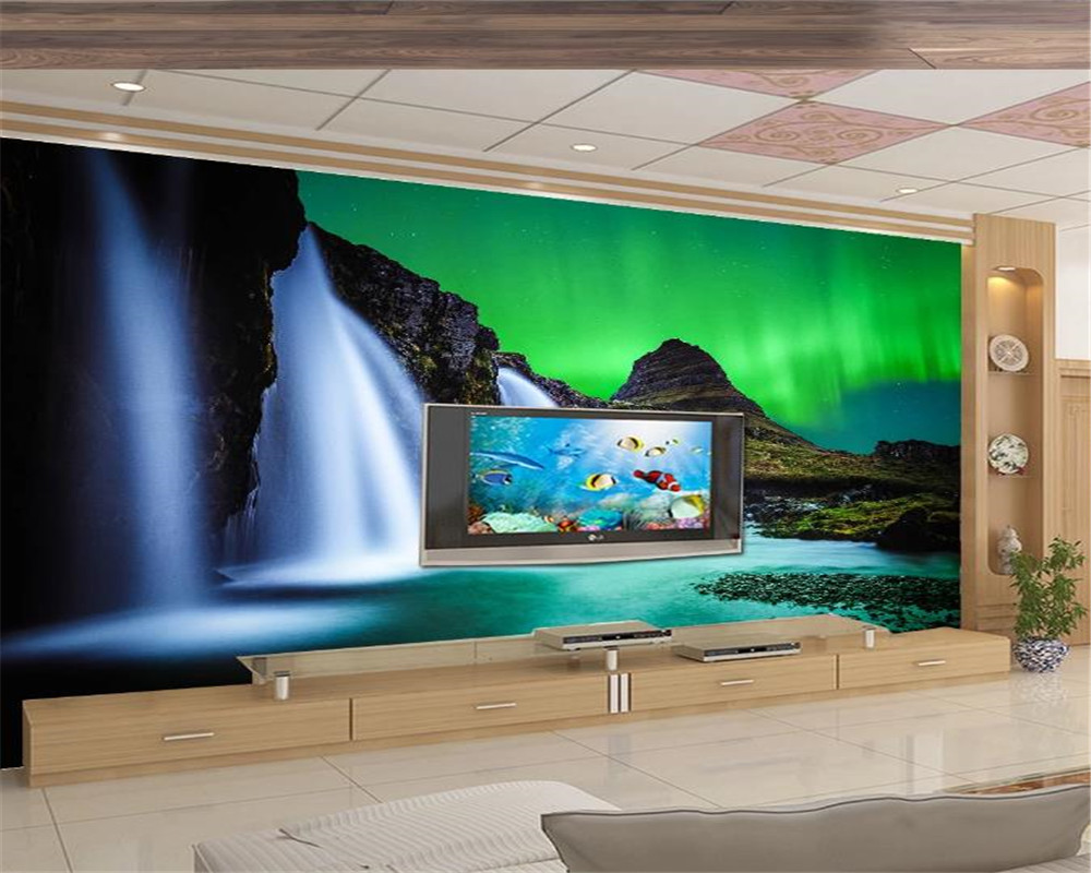 3d wallpaper waterfall landscape sea night northern lights cool gorgeous background wall decoration silk wallpaper, As pic
3d wallpaper waterfall landscape sea night northern lights cool gorgeous background wall decoration silk wallpaper, As pic