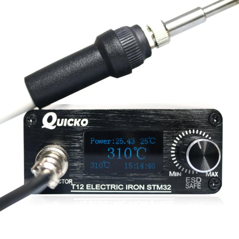 QUICKO STM32-OLED 1.3 Size T12 DIY Soldering Station With Russian Korean English Chinese T12-K Solder Soldering Iron Tips
QUICKO STM32-OLED 1.3 Size T12 DIY Soldering Station With Russian Korean English Chinese T12-K Solder Soldering Iron Tips