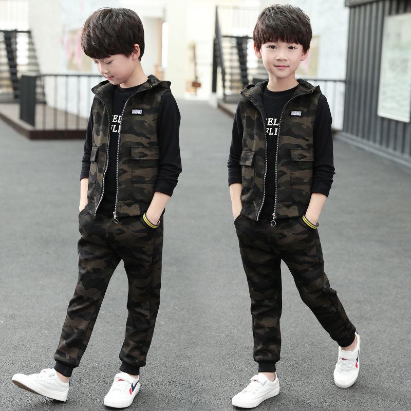 3PCS Teen Kids Clothes Baby Boys Costume Letter Tracksuit Camouflage Tops Pants Children Boy Winter Outfits Set roupa infantil, Black-3pcs 
3PCS Teen Kids Clothes Baby Boys Costume Letter Tracksuit Camouflage Tops Pants Children Boy Winter Outfits Set roupa infantil, Black-3pcs