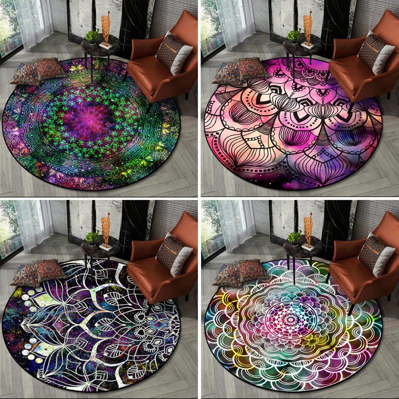 Retro mandala flower colorful starry sky ethnic bedroom hanging basket chair round floor mat Living room plush carpet customize
Retro mandala flower colorful starry sky ethnic bedroom hanging basket chair round floor mat Living room plush carpet customize
