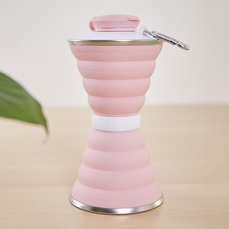 Foldable Water Bottle Silicone Retractable Large Capacity Sports Water Bottles FDX99, Pink
Foldable Water Bottle Silicone Retractable Large Capacity Sports Water Bottles FDX99, Pink