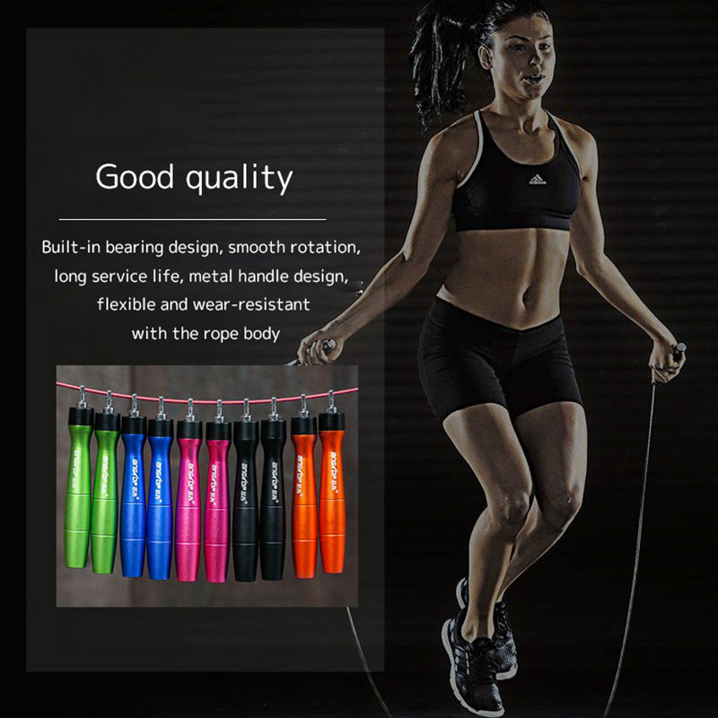 Ultra-speed Skipping Rope Steel Wire Jumping Ropes Aluminum handle Speed Bearing Wire Rope Skipping Workout Equipments
Ultra-speed Skipping Rope Steel Wire Jumping Ropes Aluminum handle Speed Bearing Wire Rope Skipping Workout Equipments