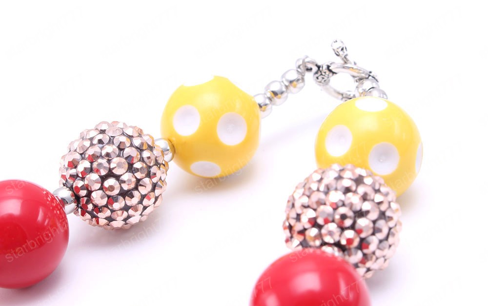 Thanksgiving Fashion Chunky Beaded Necklace For Child/Kids/Girls Bubblegum Beads Necklace Chunky Jewelry