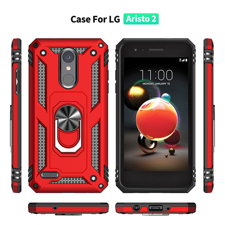Shockproof Doom Armor Metal Aluminum Phone Case for LG aristo 2 360 Finger Ring Magnetic Suction Cover Case, Black
Shockproof Doom Armor Metal Aluminum Phone Case for LG aristo 2 360 Finger Ring Magnetic Suction Cover Case, Black