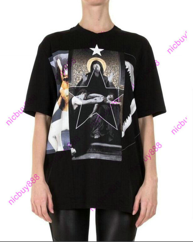 2020 summer designer luxury mens clothing star animals patchwork t shirt women TShirt fashion T-Shirts short sleeve cotton casual tee top, Black
2020 summer designer luxury mens clothing star animals patchwork t shirt women TShirt fashion T-Shirts short sleeve cotton casual tee top, Black