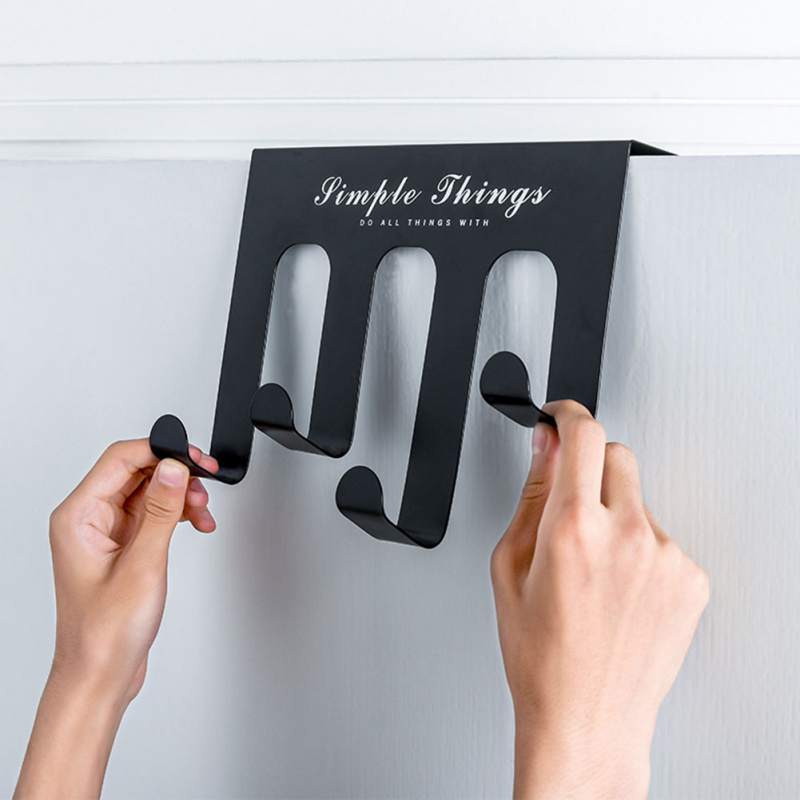 Punch Free Durable Door Hook Living Room Wall Hanger Hat Durable Kitchen 4 Hooks Bearing Black White Color Bearing
Punch Free Durable Door Hook Living Room Wall Hanger Hat Durable Kitchen 4 Hooks Bearing Black White Color Bearing