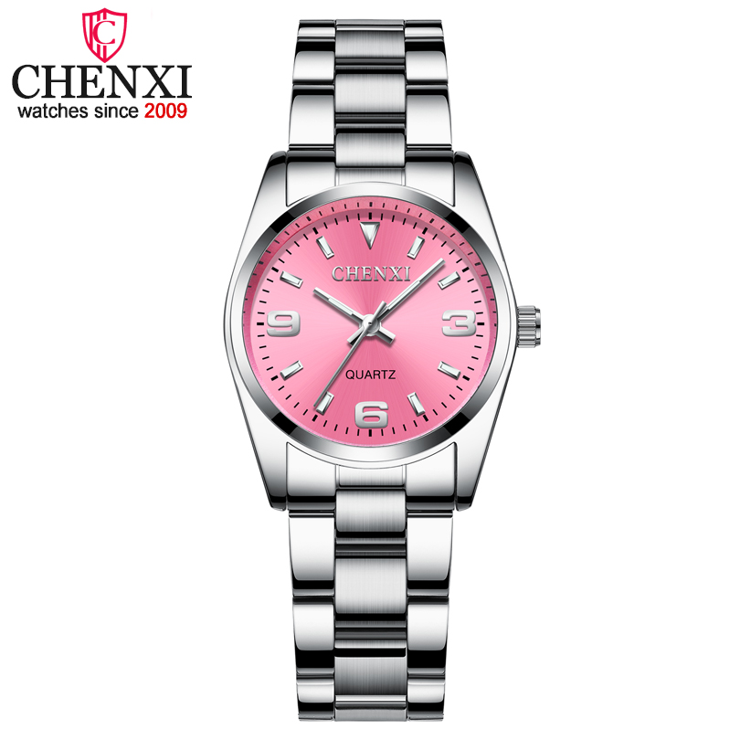 CHENXI Fashion Pink Dial Watches For Women 2018 High Quality Quartz Watch Elegant Dress Ladies Stainless Steel Wristwatches xfcs, Slivery;brown
CHENXI Fashion Pink Dial Watches For Women 2018 High Quality Quartz Watch Elegant Dress Ladies Stainless Steel Wristwatches xfcs, Slivery;brown