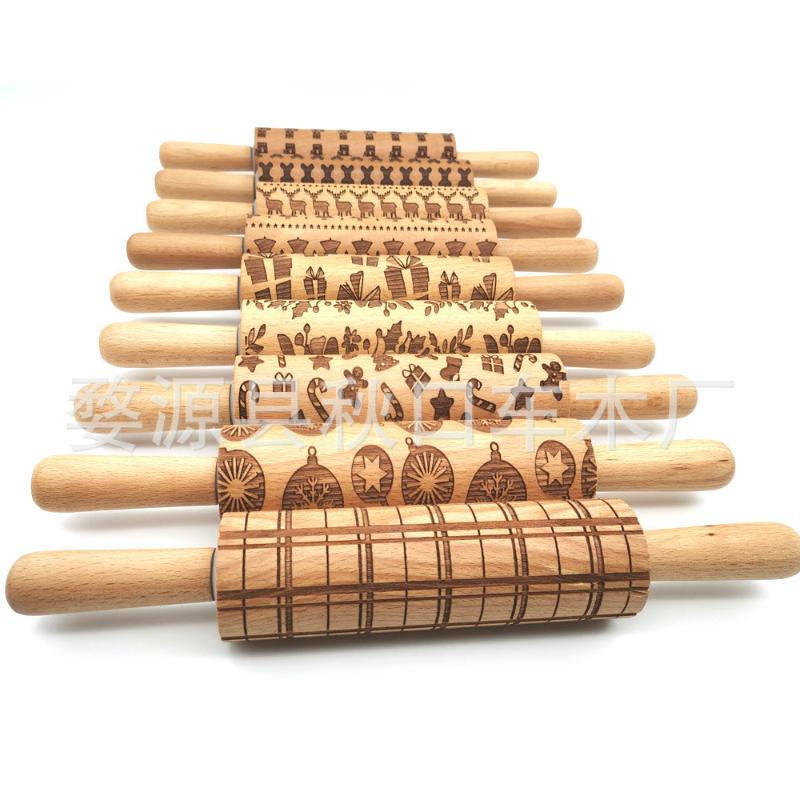 customizable patterns wood Clay rolling pin Halloween Christmas printing rolling pin
customizable patterns wood Clay rolling pin Halloween Christmas printing rolling pin