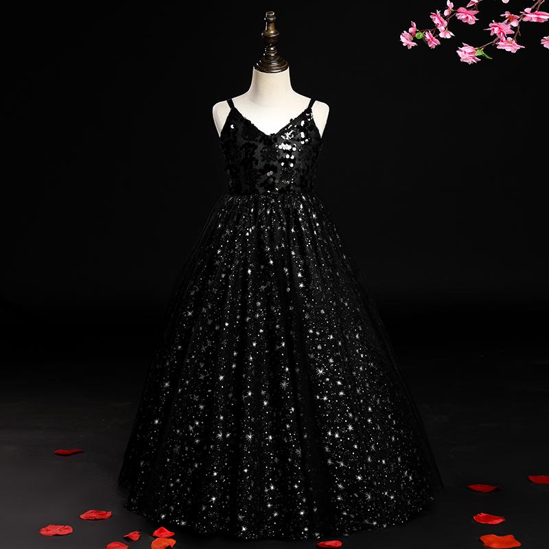 Black Sequin Flower Girls Long Dress for Kids Ball Gown Wedding Dresses Princess Birthday Dress 2020 Children Runway N07
Black Sequin Flower Girls Long Dress for Kids Ball Gown Wedding Dresses Princess Birthday Dress 2020 Children Runway N07