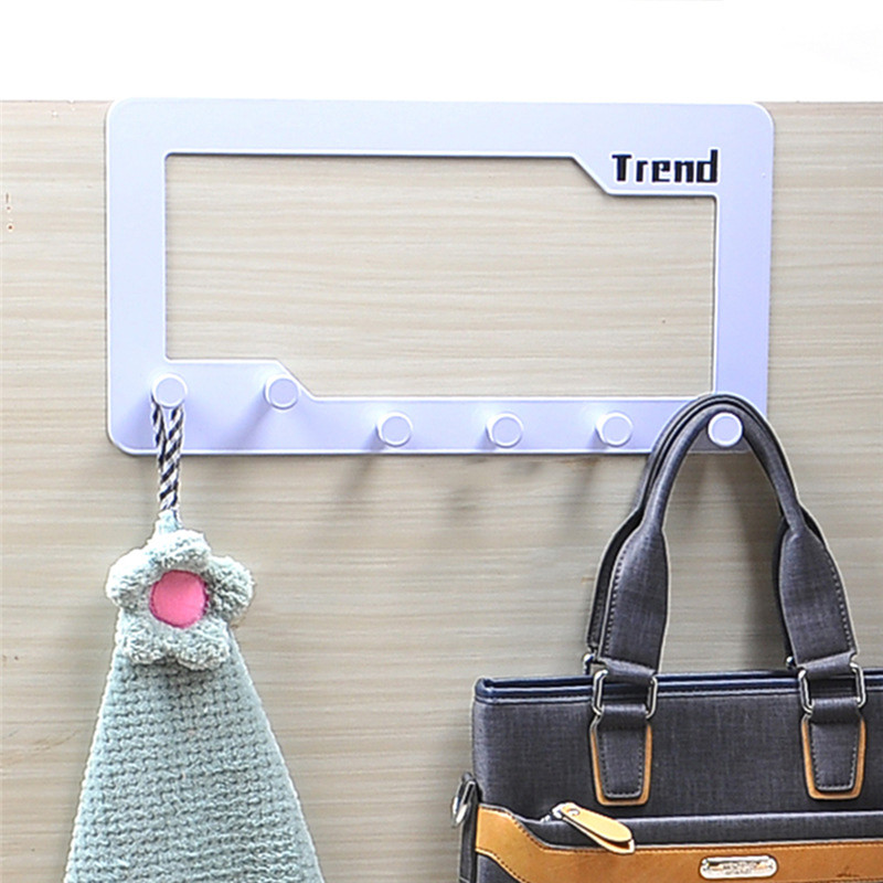 Creative Minimalist Door Hook No Trace Nail-Free Coat Rack Hanging Door Back Six Hook Towel Rack save space board rag
Creative Minimalist Door Hook No Trace Nail-Free Coat Rack Hanging Door Back Six Hook Towel Rack save space board rag