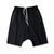 Hi-street Summer Mens Drop Crotch Shorts Baggy Loose Hip Hop Black Men Urban Clothes Joggers Harem Shorts With Zipper For Male