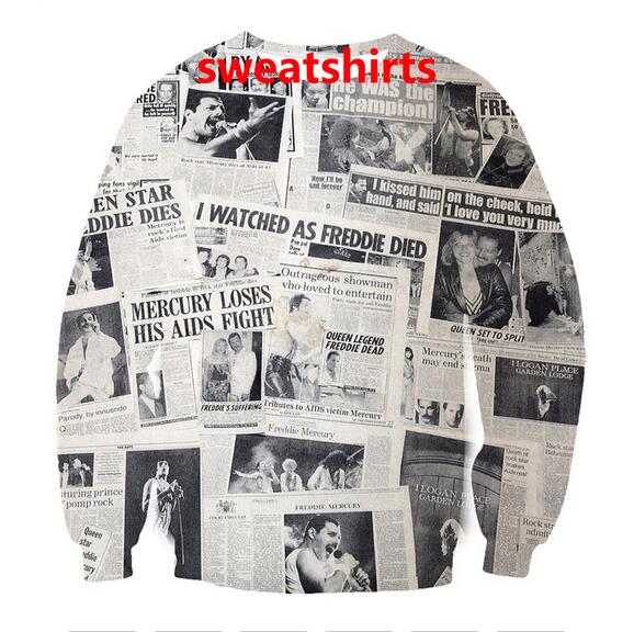2020 Newest Fashion Unisex Sweatshirt newspapers Funny 3D Print Crewneck Sweatshirt Mens Women Style Pullovers WY023, Black
2020 Newest Fashion Unisex Sweatshirt newspapers Funny 3D Print Crewneck Sweatshirt Mens Women Style Pullovers WY023, Black
