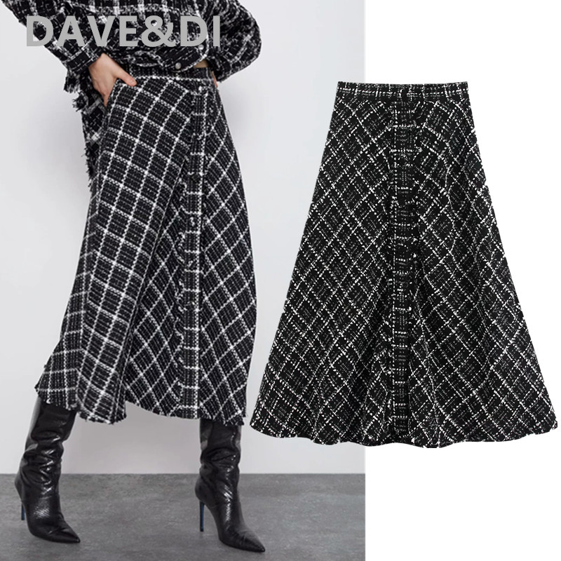 Dave&Di england elegant vintage high street soft tweed high waist Aline midi skirt women faldas mujer moda 2020 skirts womens, Plaid
Dave&Di england elegant vintage high street soft tweed high waist Aline midi skirt women faldas mujer moda 2020 skirts womens, Plaid