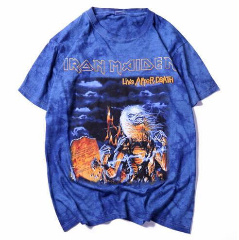 Summer new men short-sleeved tie-dye handmade T-shirt men short sleeved European and American band short sleeve, White;black
Summer new men short-sleeved tie-dye handmade T-shirt men short sleeved European and American band short sleeve, White;black