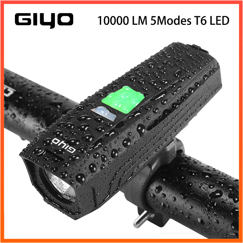 Bicycle Light 10000 LM 5Modes T6 LED Cycling Front USB Waterproof By 18650battery With Taillight
Bicycle Light 10000 LM 5Modes T6 LED Cycling Front USB Waterproof By 18650battery With Taillight