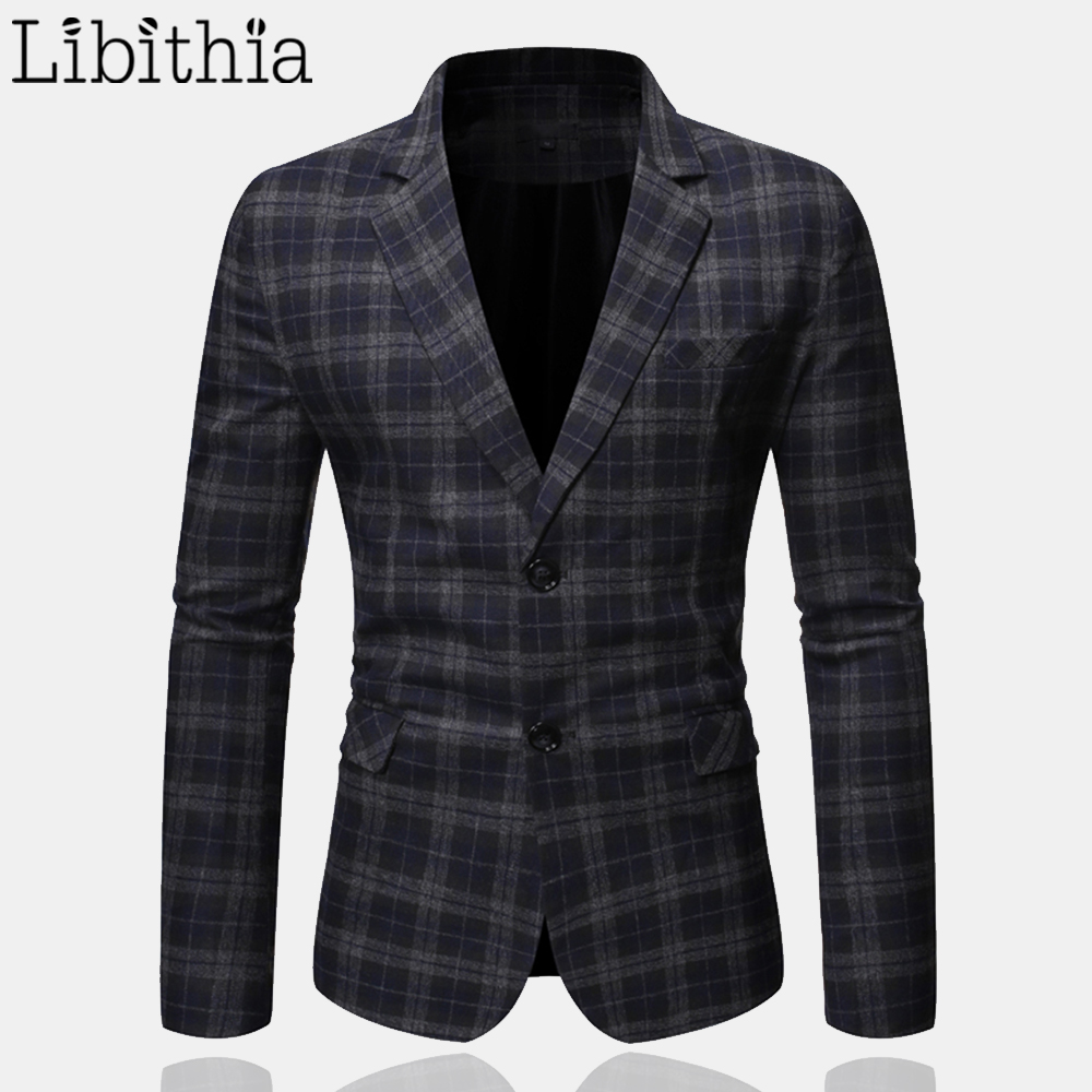 Men Plaid Casual Blazers Two Buttons Autumn Spring -3XL Coffee Navy Blue Clothes Male A142
Men Plaid Casual Blazers Two Buttons Autumn Spring -3XL Coffee Navy Blue Clothes Male A142