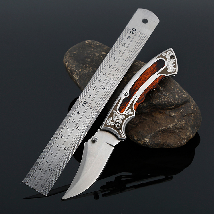 195mm(7.68'') Folding Pocket Knife Survival Outdoor Tactical Knife 440C Stainless Steel Blade Wood Handle Camping Hunting Knives EDC Tool
195mm(7.68'') Folding Pocket Knife Survival Outdoor Tactical Knife 440C Stainless Steel Blade Wood Handle Camping Hunting Knives EDC Tool