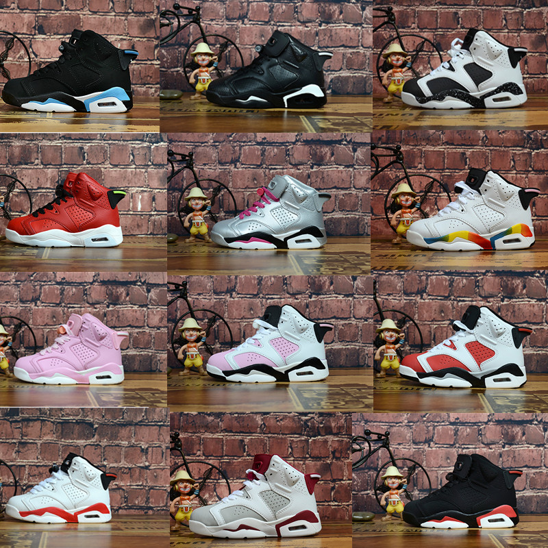 INFRARED TD 6s kids Basketball shoes Oreo UNC carmine maroon Infant sneaker Small boy and girl Big children Trainers, Black
INFRARED TD 6s kids Basketball shoes Oreo UNC carmine maroon Infant sneaker Small boy and girl Big children Trainers, Black