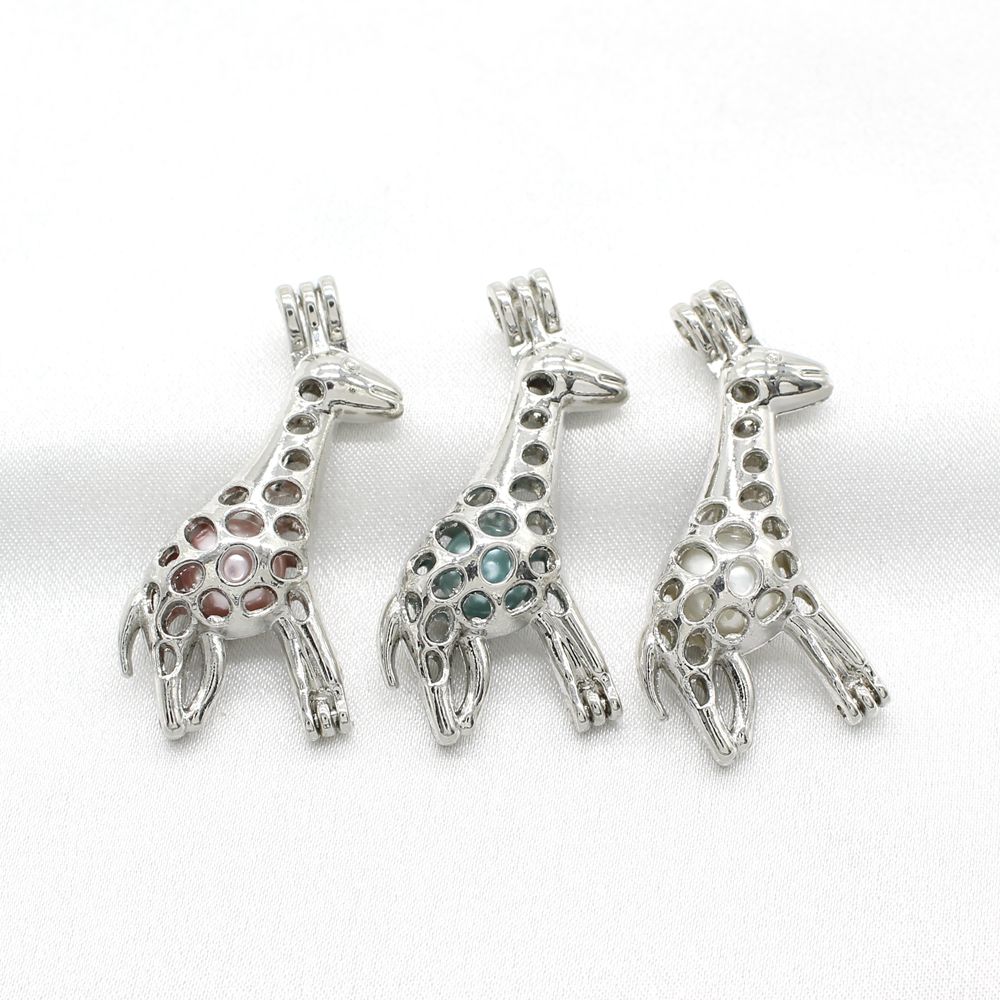 10pcs Silver Giraffe Pearl Cage Locket Fragrance Essential Oil Diffuser Cage Pendant Necklace Aromatherapy Jewelry Charms
10pcs Silver Giraffe Pearl Cage Locket Fragrance Essential Oil Diffuser Cage Pendant Necklace Aromatherapy Jewelry Charms