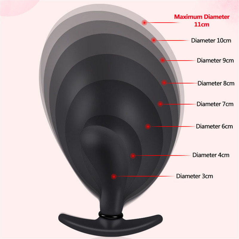 New Go Out Inflatable Silicon Huge Big Anal Plug Dildo Pump Anal Dilator Expandable Prostate Masturbator Ass Stimulator Sex Toys Y191216