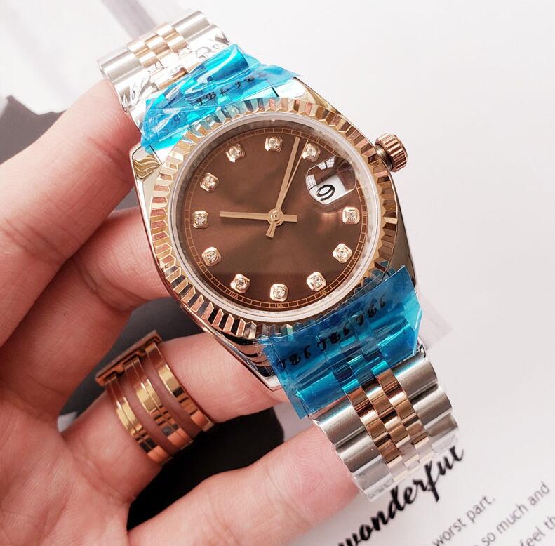 Wholesale Silver-Gold Women Watch 36mm No Fade Stainless Steel Women Watches Automatic Movement Mechnical Sweep Diamond Dial Clock
Wholesale Silver-Gold Women Watch 36mm No Fade Stainless Steel Women Watches Automatic Movement Mechnical Sweep Diamond Dial Clock