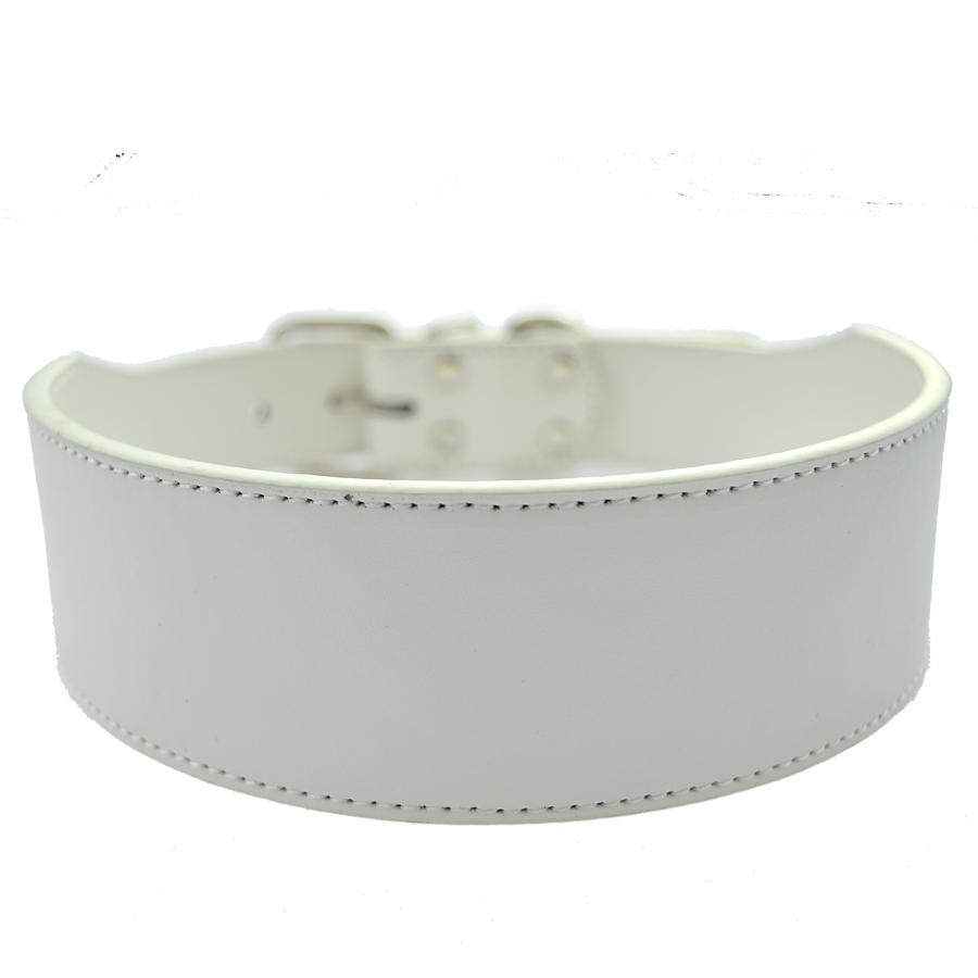 Large Pet Dog Collar 2 Inch Wide Pu Leather Collar White Black Red Pink Gold Color Medium Size Pet Products Adjustable XXL