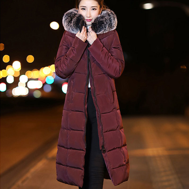 Plus Size 2018 New Solid Color Womens Winter Jackets Medium Length Thicken Slim Fashion Hooded Big Fur Collar Female Parkas S279, Black
Plus Size 2018 New Solid Color Womens Winter Jackets Medium Length Thicken Slim Fashion Hooded Big Fur Collar Female Parkas S279, Black