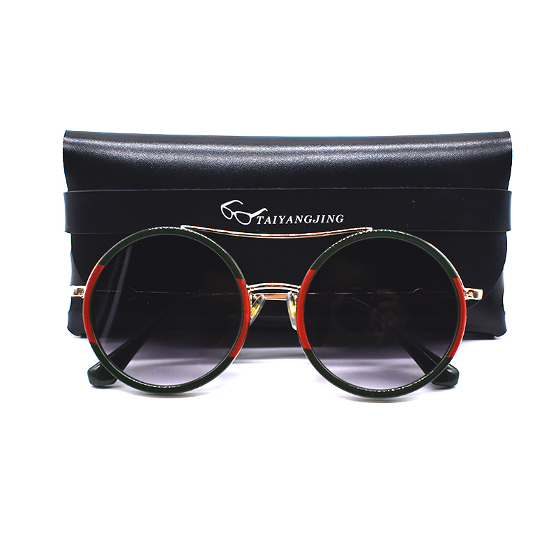 wholesale Vintage Sunglasses Women With Bag Twin Beams Round Glasses Brand Designer Metal Frame Shades Sun glasses gafas de sol mujer
wholesale Vintage Sunglasses Women With Bag Twin Beams Round Glasses Brand Designer Metal Frame Shades Sun glasses gafas de sol mujer