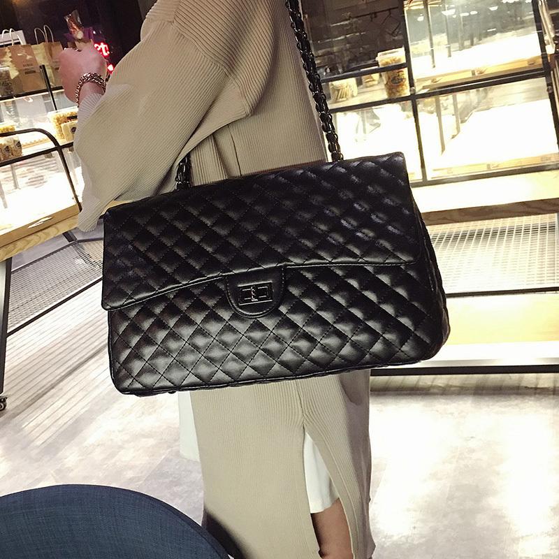 Designer-For Women Large Capacity Handbag Purse Black Quilted Shoulder Crossbody Bag Chain Flap Travel Satchel, Black women bags
Designer-For Women Large Capacity Handbag Purse Black Quilted Shoulder Crossbody Bag Chain Flap Travel Satchel, Black women bags