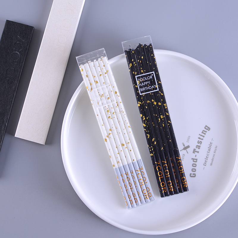 High-end Nordic style birthday candle smokeless candle golden silver line proposal supplies baking party decoration
High-end Nordic style birthday candle smokeless candle golden silver line proposal supplies baking party decoration