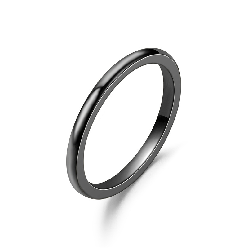 Minimalism 2mm Stainless Steel Thin Rings Stackable Band Ring Finger Rings Toe Ring For Men Women