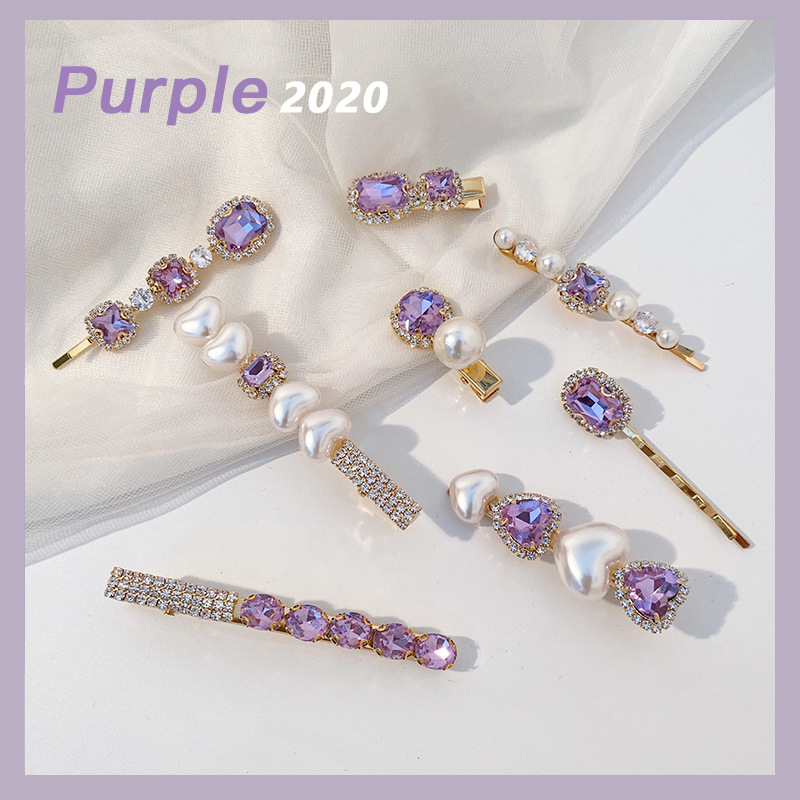 Crystal Hair Clips For Women Retro vintage design French style women hair accessories light purple rhinestone crystal hair clips
Crystal Hair Clips For Women Retro vintage design French style women hair accessories light purple rhinestone crystal hair clips