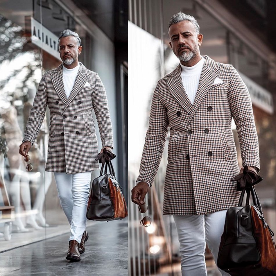 Mens Suit Damier Check Double Breasted Customized Groom Suit Leisure Suit High Quality Costumes De Mariage Pour Hommes, White
Mens Suit Damier Check Double Breasted Customized Groom Suit Leisure Suit High Quality Costumes De Mariage Pour Hommes, White