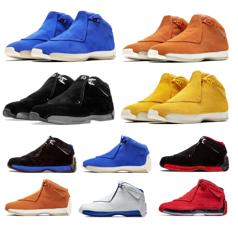 New designer man 18 18s Basketball Shoes XVIII Black Blue Suede Yellow Orange Sport Royal Toro good Athletic mens sneaker shoe Free shipping
New designer man 18 18s Basketball Shoes XVIII Black Blue Suede Yellow Orange Sport Royal Toro good Athletic mens sneaker shoe Free shipping
