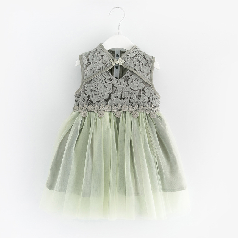 Girls' Dress 2020 Children's Clothing Korean Summer New Baby Girl Cheongsam Lace Princess Dress Kids Girls Mesh Patchwork, Gray
Girls' Dress 2020 Children's Clothing Korean Summer New Baby Girl Cheongsam Lace Princess Dress Kids Girls Mesh Patchwork, Gray