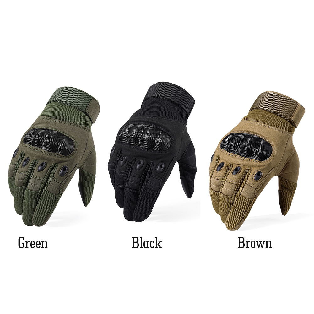 New Brand Tactical Gloves Military Army Paintball Airsoft Shooting Police Hard Knuckle Combat Full Finger Driving Gloves Men CJ191225