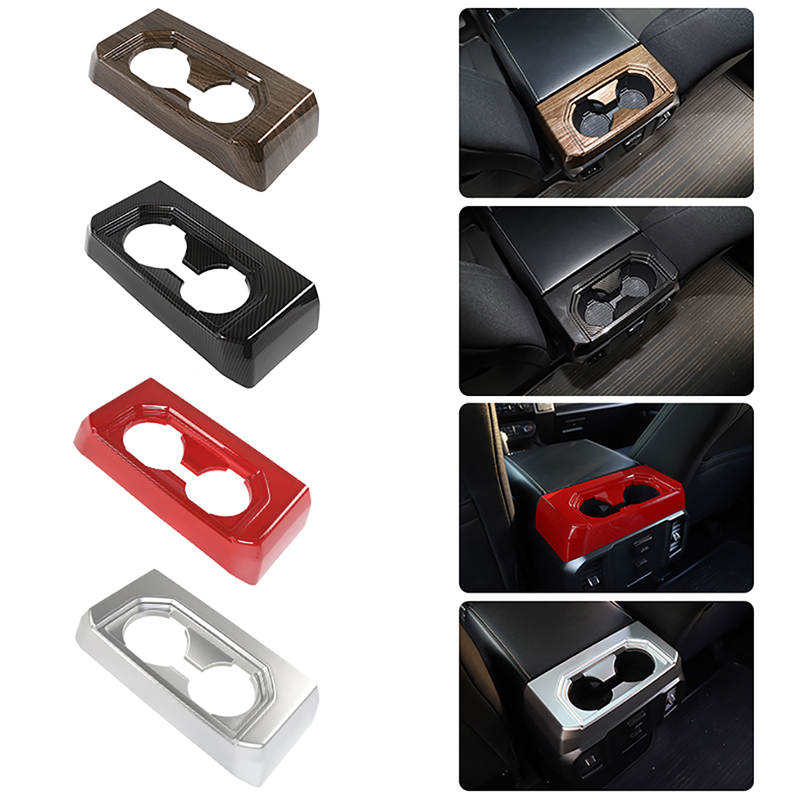 Handle Box Rear Cup Holder Trim Decorative For Ford F150 2016+ High Quality Car Interior Accessories