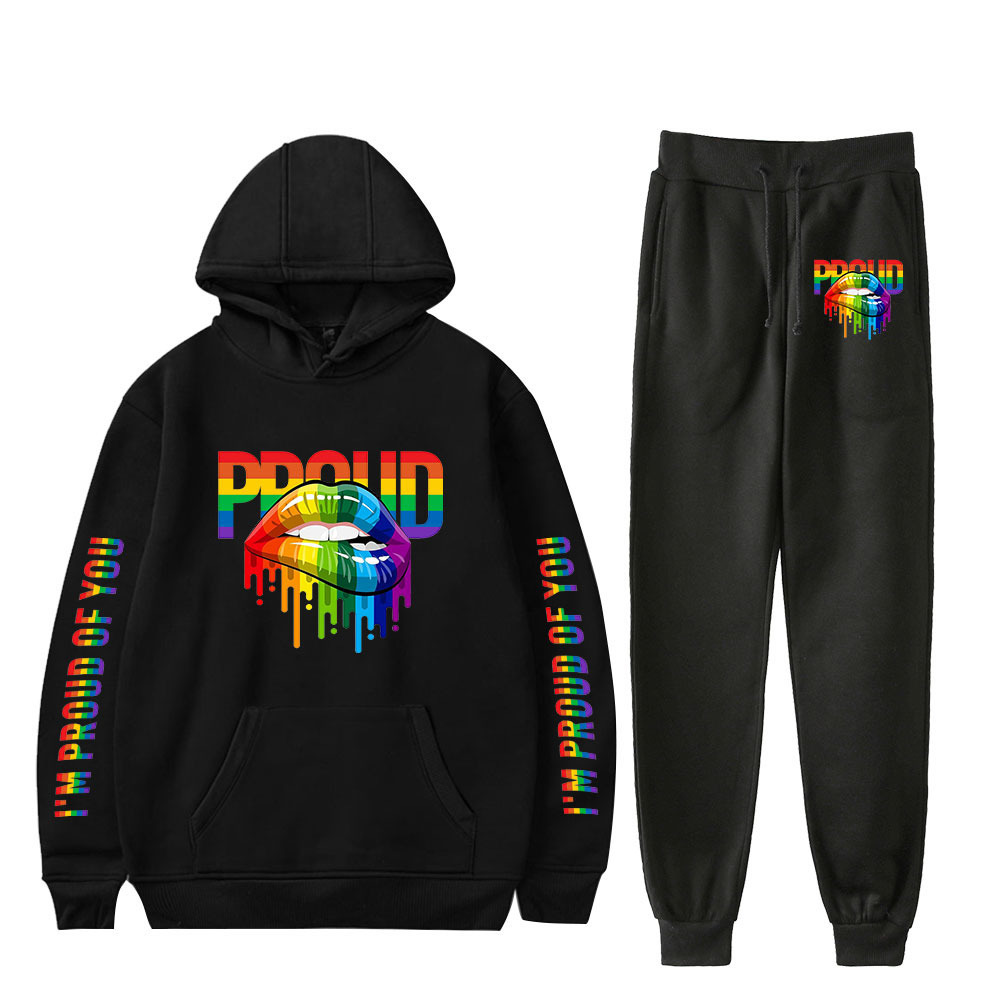 LGBT Lesbian Gay Pride Men's Sportswear Sets Casual Tracksuit Two Piece Set Top and Pants Sweat Suit Male Female Sporting Suits, 002
LGBT Lesbian Gay Pride Men's Sportswear Sets Casual Tracksuit Two Piece Set Top and Pants Sweat Suit Male Female Sporting Suits, 002