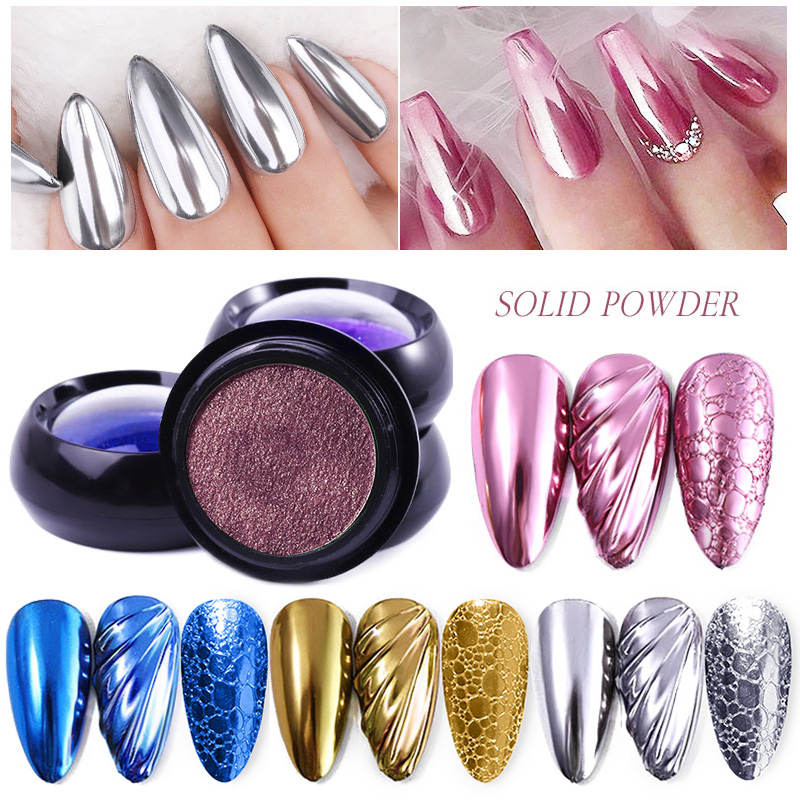 Solid Mirror Powders Nail Glitters Metallic Nail Powder Dust For Art Pigment Holographics DIY Decorations Manicuring
Solid Mirror Powders Nail Glitters Metallic Nail Powder Dust For Art Pigment Holographics DIY Decorations Manicuring