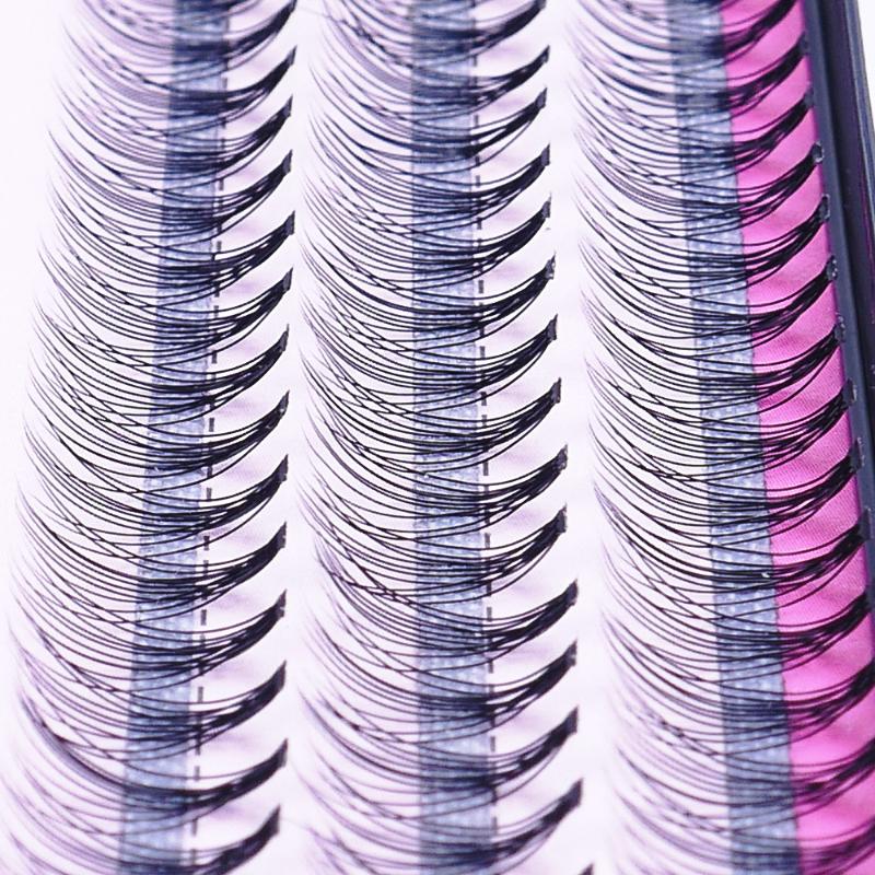 60Pcs 6/8/10/12/14mm Grafting Fake False Eyelashes Individual Black Long Cluster Eye Lashe Extensions Makeup Tools Drop Shipping