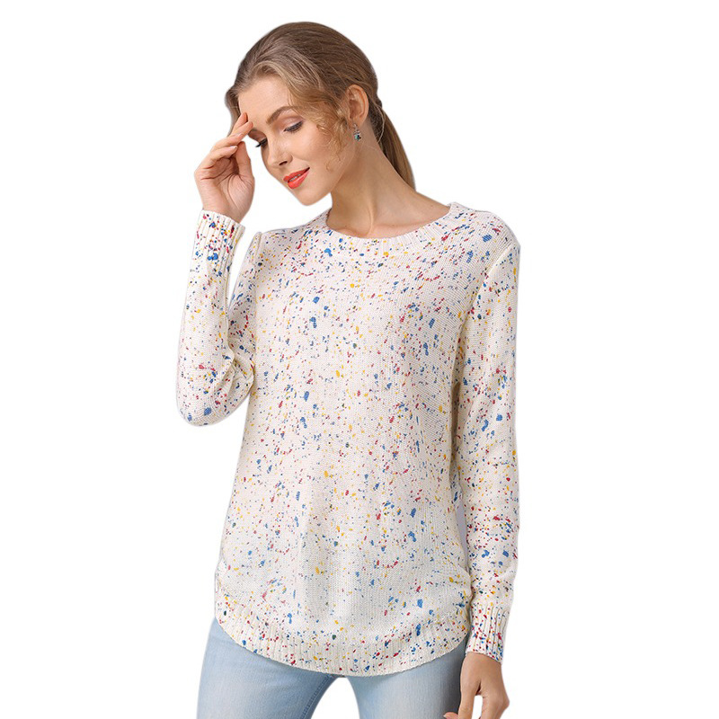 2020 Autumn Printing Knitwear Women's Pullover Loose Top Women Printed Fashion Italian O-neck Casual, Picture color
2020 Autumn Printing Knitwear Women's Pullover Loose Top Women Printed Fashion Italian O-neck Casual, Picture color