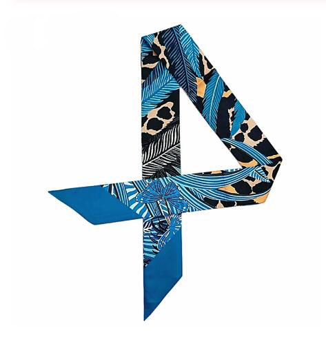 Leopard Butterfly Print 2019 New Skinny Scarf Women Silk Scarf Brand Design Foulard Fashion Ladies Bag Head Scarf Wholesale, Blue;gray
Leopard Butterfly Print 2019 New Skinny Scarf Women Silk Scarf Brand Design Foulard Fashion Ladies Bag Head Scarf Wholesale, Blue;gray