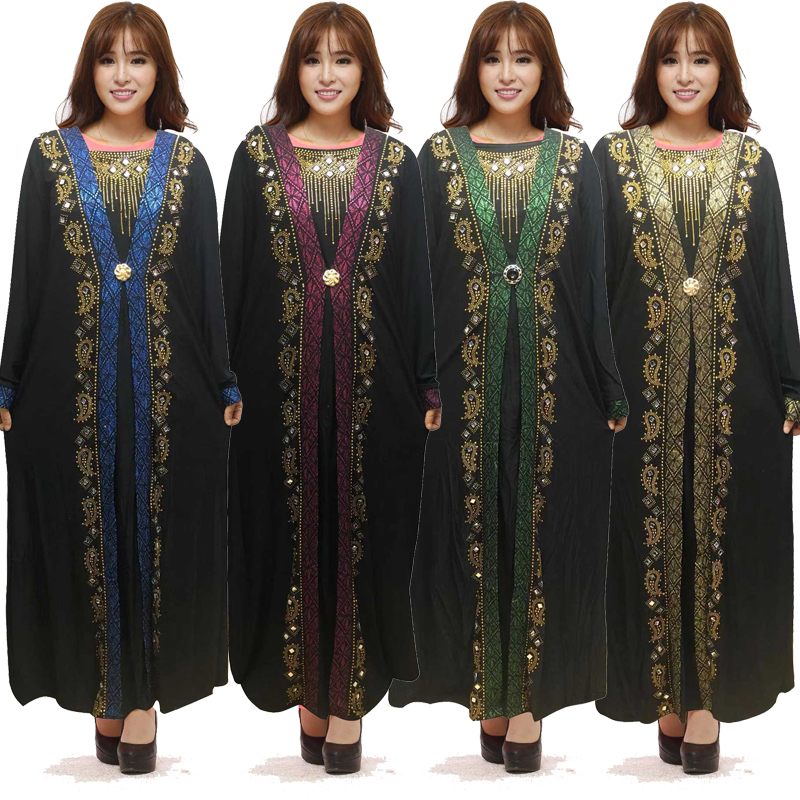 Islam Muslim Black Abayas Robe for Women Turkish Dresses Dubai Kaftan Turkey Islamic Clothing Malaysia Takchita Djellaba Jilbab Caftan 2020