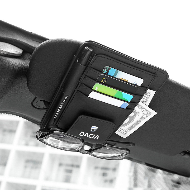 Car Sun Visor glasses Card Pen Organizer Clip For Dacia Duster Logan Sandero Stepway Lodgy Leather Tidying Sunshade Storage Bag
Car Sun Visor glasses Card Pen Organizer Clip For Dacia Duster Logan Sandero Stepway Lodgy Leather Tidying Sunshade Storage Bag