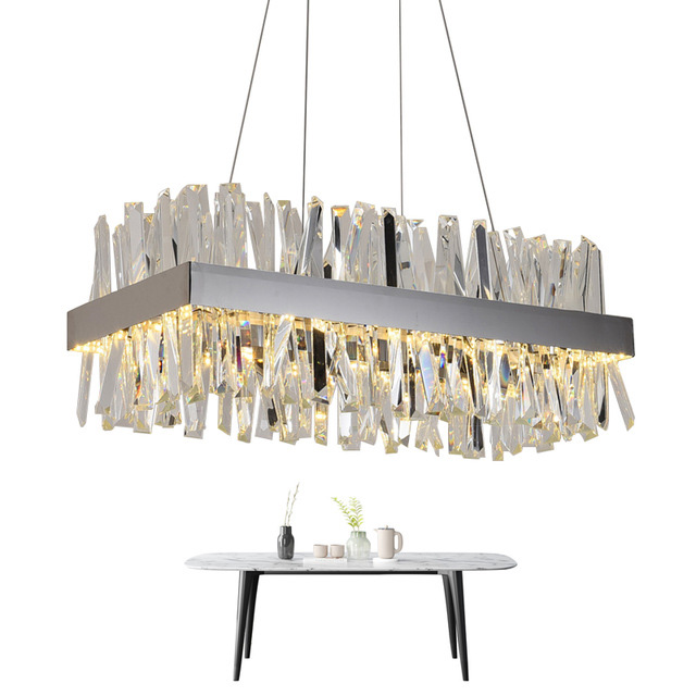 Luxury Modern Crystal Chandelier Lighting Square Chandeliers with Crystals Tube Gold/ Chrome for Dinning Room Livingroom
Luxury Modern Crystal Chandelier Lighting Square Chandeliers with Crystals Tube Gold/ Chrome for Dinning Room Livingroom