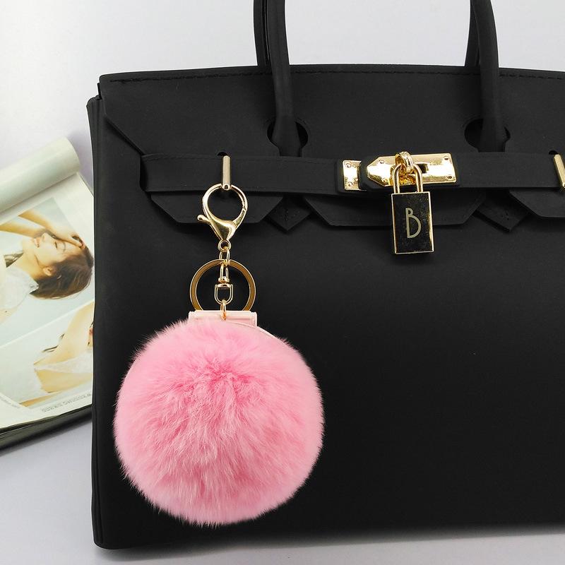 DHL Portable Pocket Mirror Keychian Keyring Charm Espejo Para Maquillarse Soft Ball Keyfob Jewelry Key Holder Makeup Mirror