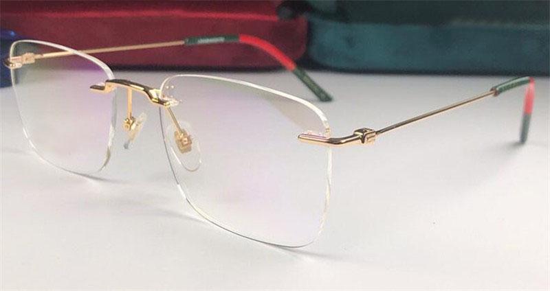 Fahion eye glasses can do prescription 0399 rimless frame optical glasses clear lens simple business style for men, Black
Fahion eye glasses can do prescription 0399 rimless frame optical glasses clear lens simple business style for men, Black