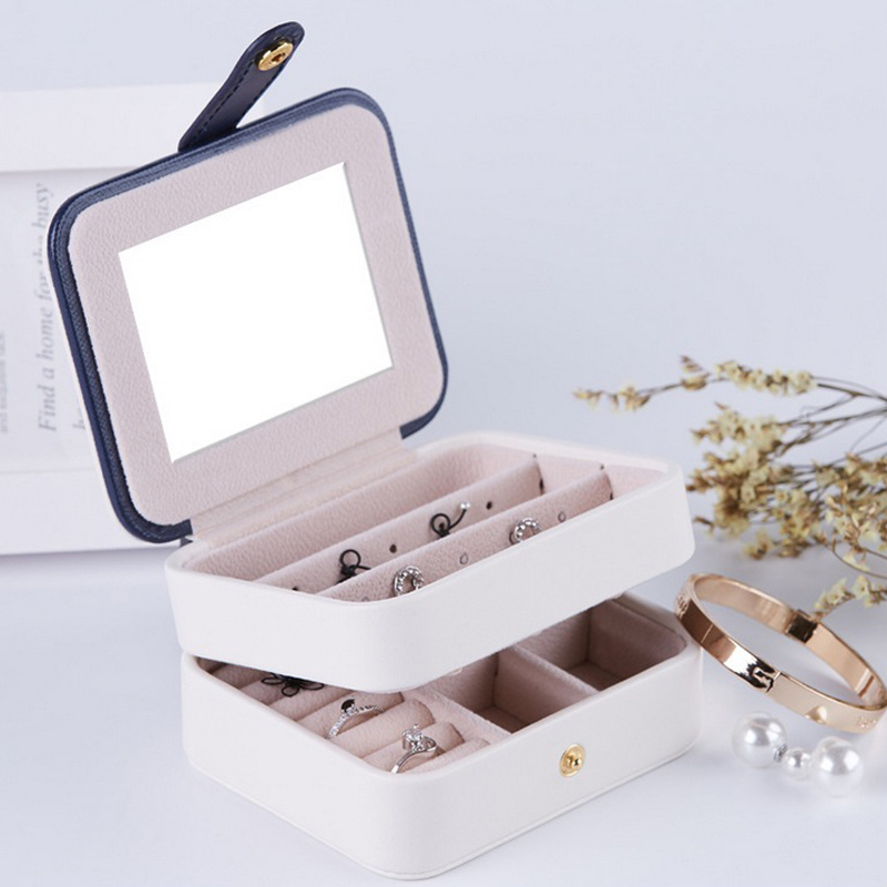 Jewelry Organizer Display Travel Jewelry Case Boxes Portable Box Zipper Leather Storage Joyeros Organizador De Joyas, Sky blue
Jewelry Organizer Display Travel Jewelry Case Boxes Portable Box Zipper Leather Storage Joyeros Organizador De Joyas, Sky blue