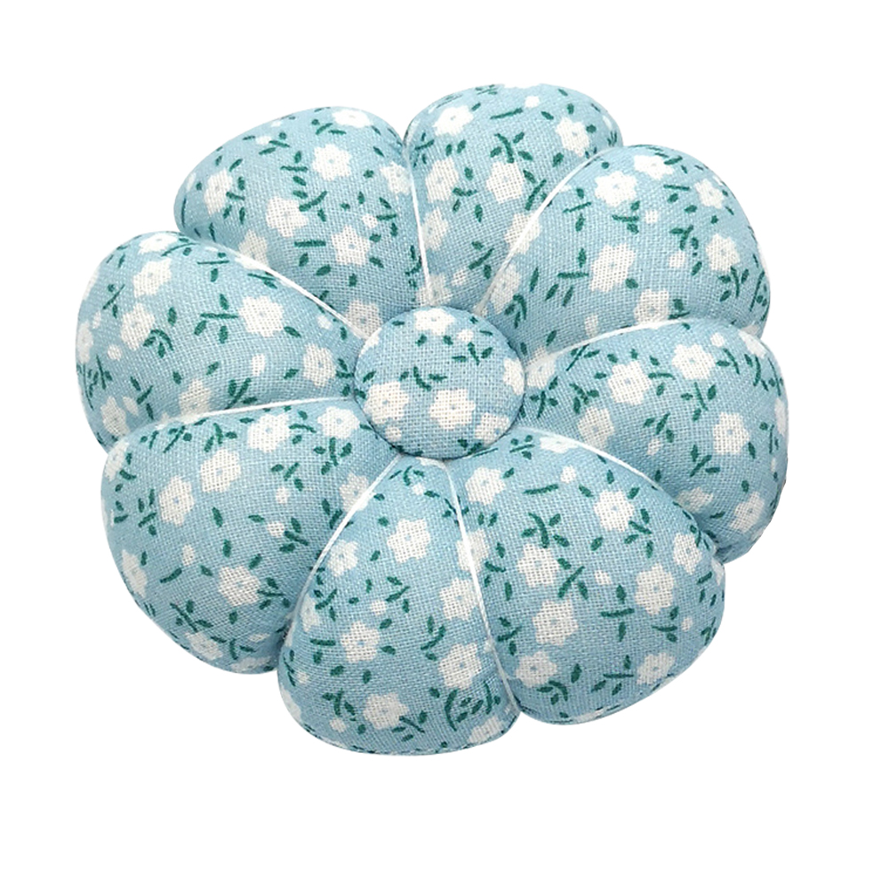 Wholesale-Fabric Pumpkin Shape Cute Sweet Holder Pin Cushions Wearable Needle Pincushion For Sewing Quilting Pin Holder Polka Orchid Bloom