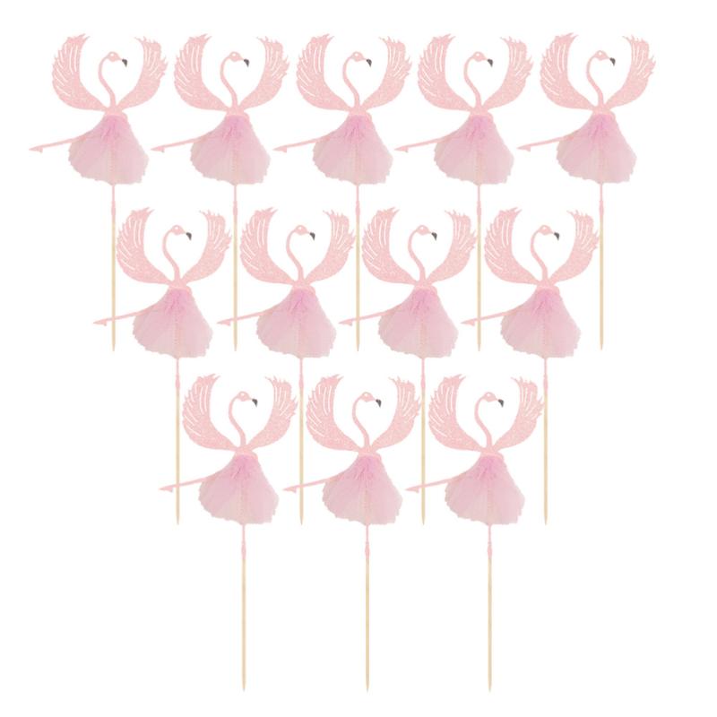 12PCS Ballet Flamingo Cupcake Toppers Inserts Paper Cake Decoration Party Supplies (Pink
12PCS Ballet Flamingo Cupcake Toppers Inserts Paper Cake Decoration Party Supplies (Pink